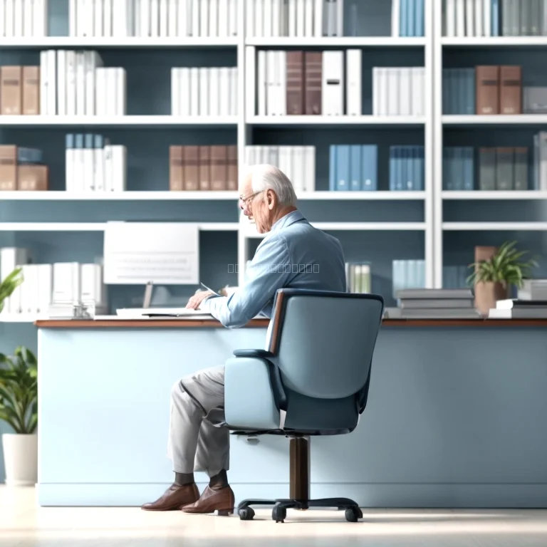 Ältere Person erhält Beratung