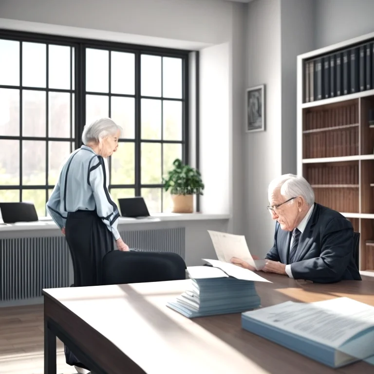 Rechtliche Dokumente am Schreibtisch